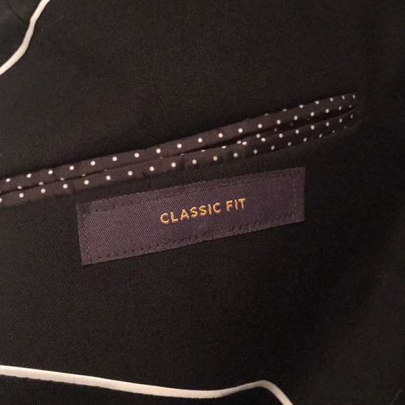 Men’s black suit set blazer 44R pants 36x32 - Picture 4 of 6